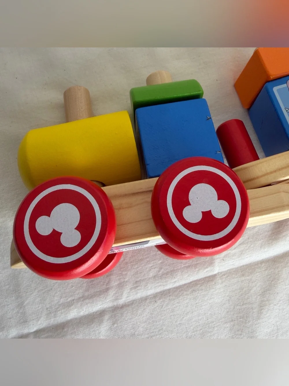 Melissa & Doug Disney Mickey Mouse and Friends Wooden Stacking Train